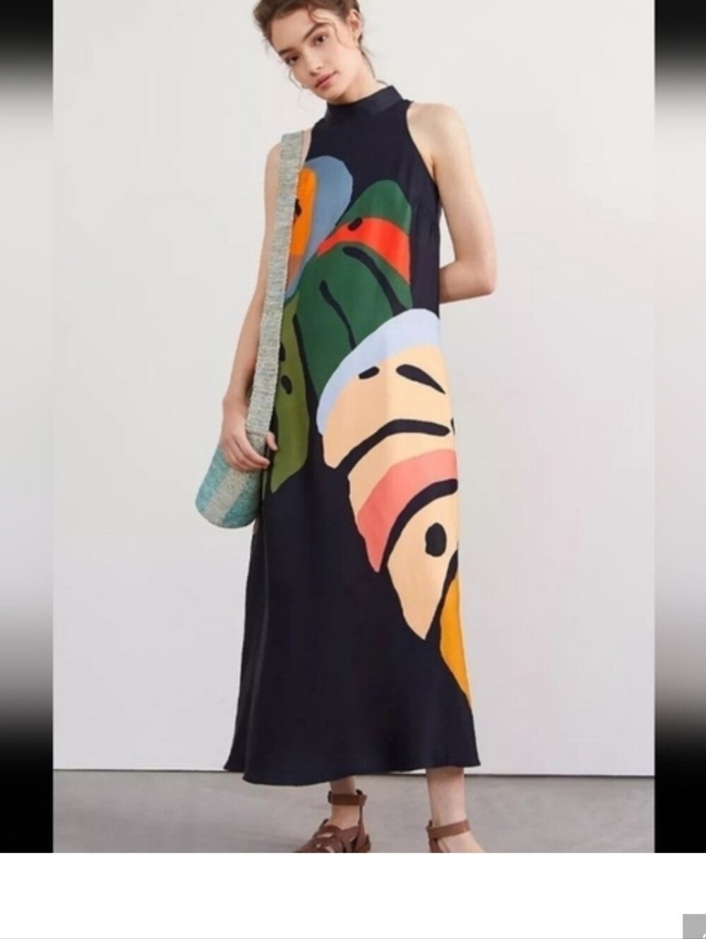 Farm Rio Halter Leaf Maxidress - Picture 3 of 5